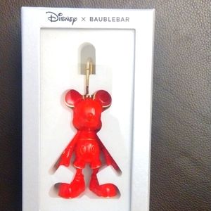 NIB Disney Baublebar Red Mickey bag tag